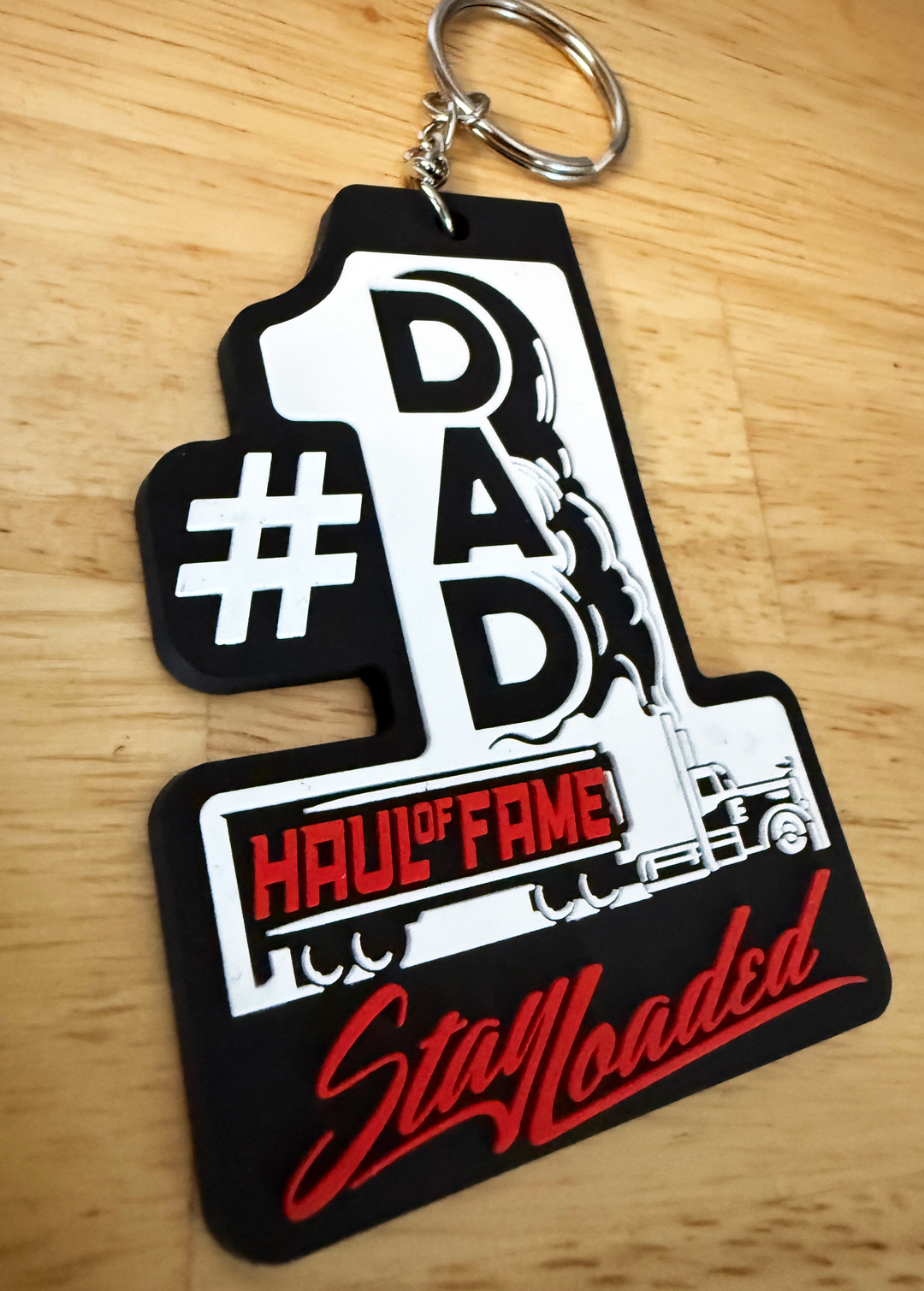 #1 Dad Keychain