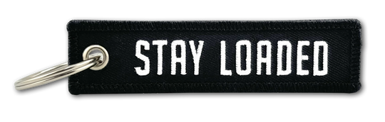 Stay Loaded Key Tag - Black