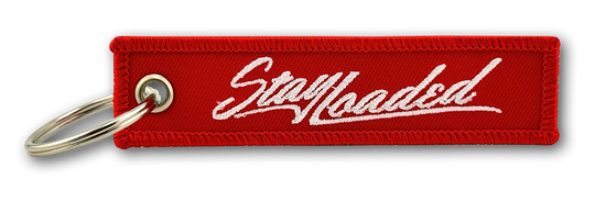 Stay Loaded Key Tag - Red