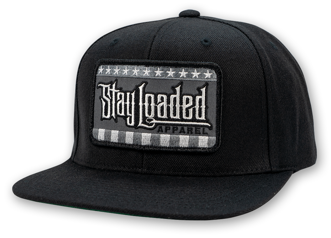 STAY LOADED Stars and Stripes Hat - B/W
